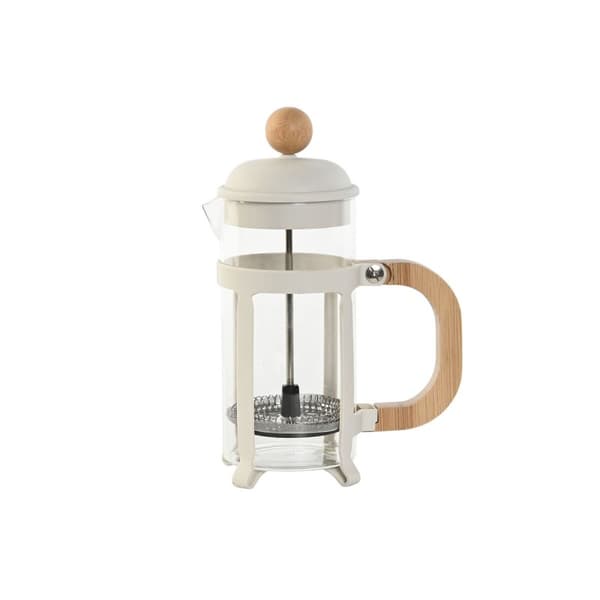 Kaffepress Home ESPRIT Vit Naturell Rostfritt stål polypropen 350 ml 13 x 8 x 19 cm