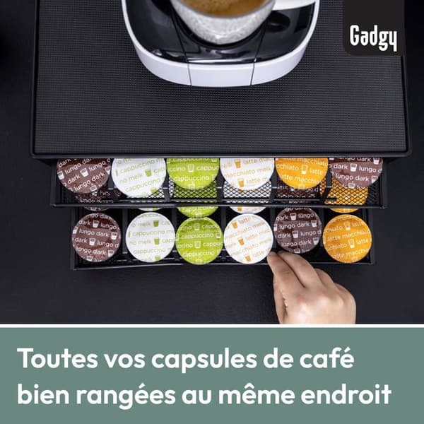 Gadgy - GG0957 - Dolce Gusto Kapselhållare | Hållare till 72 kaffekapslar | Dolce Gusto Podhållare