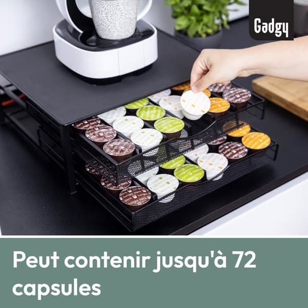 Gadgy - GG0957 - Dolce Gusto Kapselhållare | Hållare till 72 kaffekapslar | Dolce Gusto Podhållare