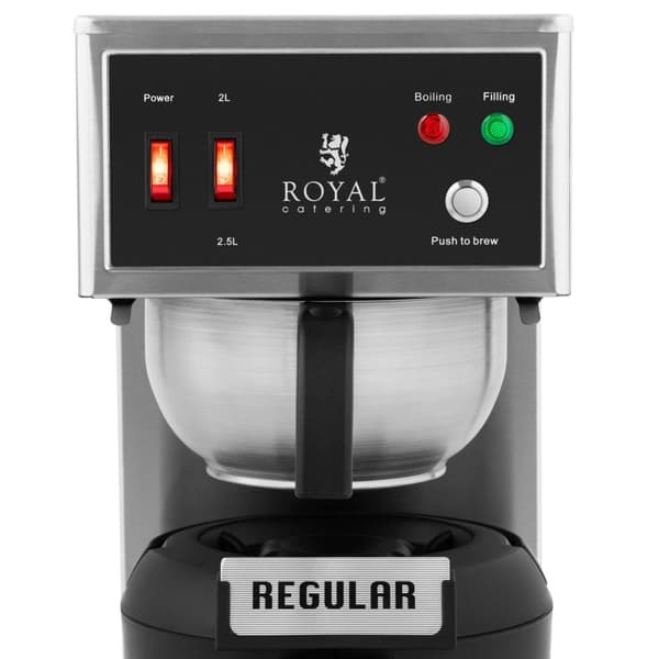 Kaffebryggare - 2,5 l - Inkl. termosbehållare med tappkran - Royal Catering