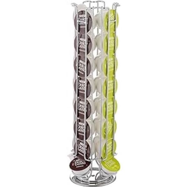 EXZACT kaffekapselhållare kompatibel med Dolce Gusto (32 x kapslar)-Dolce Gusto kaffekapselhållare-Roterande hållare