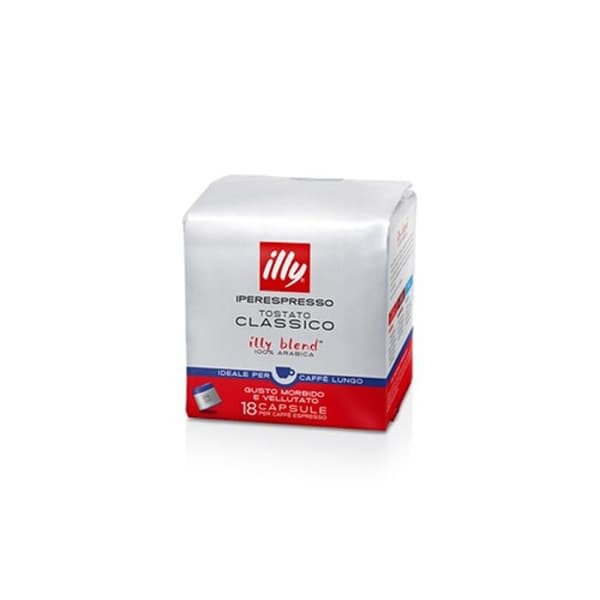 Iperespresso Lungo kaffekapslar - Illy - 21 kapslar - Cylindrisk - Vit - Modern design