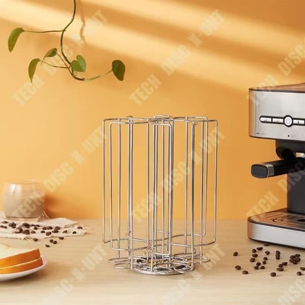 TD® Roterande kaffemaskinslåda T-format ställ kaffekapselförvaringsställ Iron Art förvaringsställ