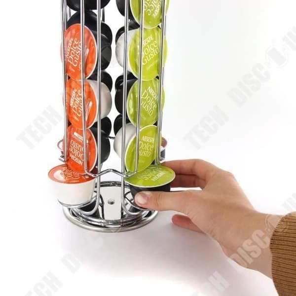 TD® Dolce Gusto kapseldispenser - 24 kapslar tillgänglig volymkapacitet metalldesign kaffehållare kontorskök