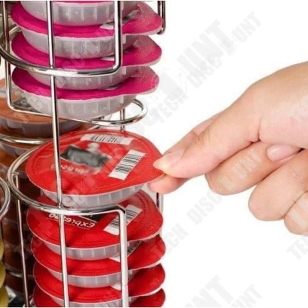TD® Kapselhållare Kaffeautomat/ Roterande Display 64 delar/ Kapselförvaring