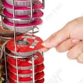 Miniatyrbild 3 av 4: Kaffekapselhållare - TEKNISK RABATT - Roterande - Kromad metall - 4 kapslar - Cylindrisk