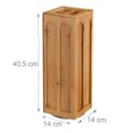 Miniatyrbild 4 av 6: Kapseldistributör - Relaxdays - Rotativ - Bambu - 40,5x14x14 cm - 8 rader