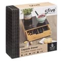 Miniatyrbild 3 av 4: Kapselhållare - 5five - 2 lådor - Naturlig bambu - Rektangulär - Samtidsdesign