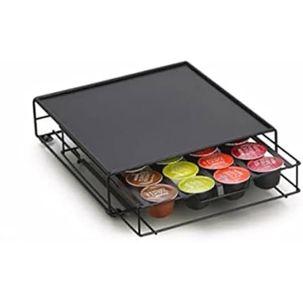 Coffee Capsule Organizer - DKD Heminredning - Svart - Metall - 28,7 x 32 x 7 cm - Modern design