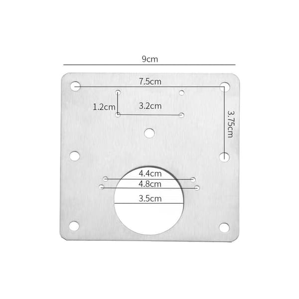 Reparationsplatta för gångjärn 90x90mm 2-pack
