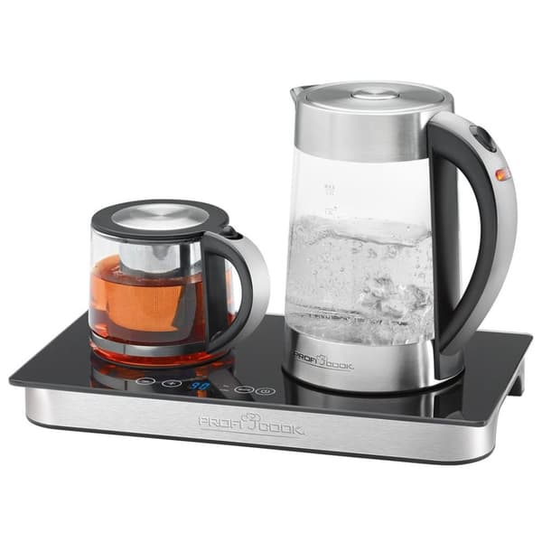 ProfiCook PC-TKS 1056 elkedel 1,7 L Sort, Rustfrit stål, Gennemsigtig