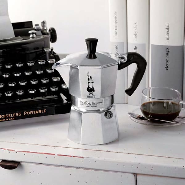 Bialetti Moka Express Moka gryde Aluminium, Sort
