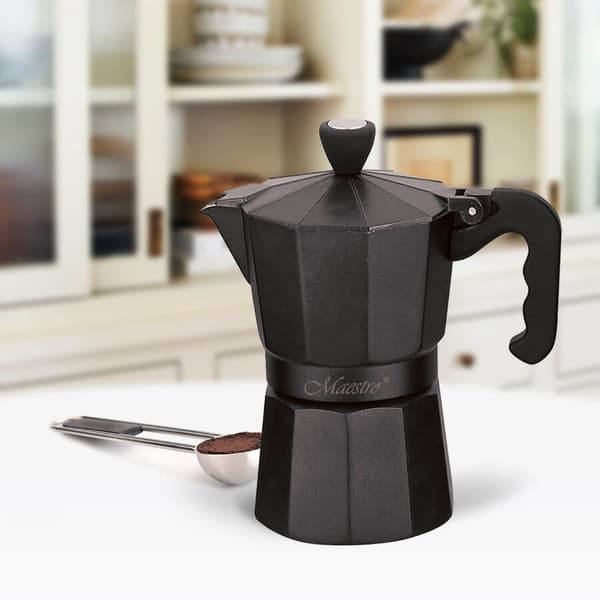 Maestro 6 kop kaffemaskine MR-1666-6-SORT sort