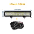Miniatyrbillede 2 af 2: LED Lysbjælke, 8D Offroad Lampe, 3 Rækker, 20in 420W Ingen ledning