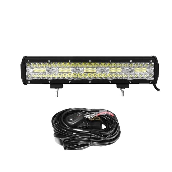 LED Lysbjælke, 8D Offroad Lampe, 3 Rækker, 20in 420W Ingen ledning 15in 300W with wire