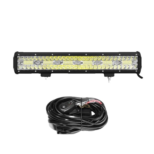 LED Lysbjælke, 8D Offroad Lampe, 3 Rækker, 20in 420W Ingen ledning 17in 360W with wire