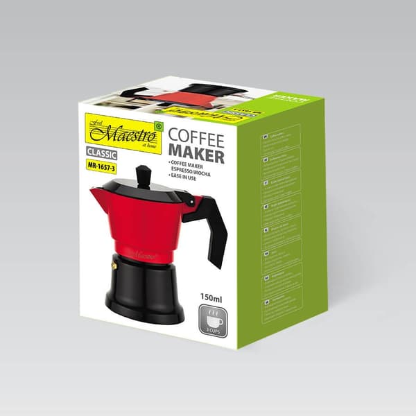 Maestro MR-1657-3 kaffebryggare i aluminium