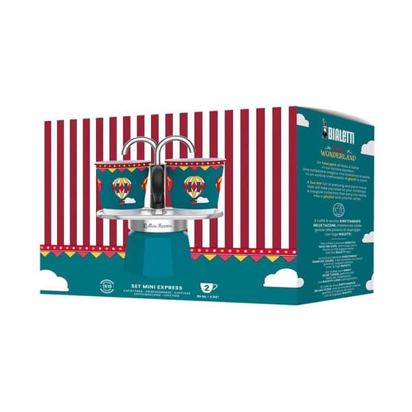 Bialetti Mini Express Winter Wonderland 2TZ kaffemaskin med två 90ml koppar Multicolor