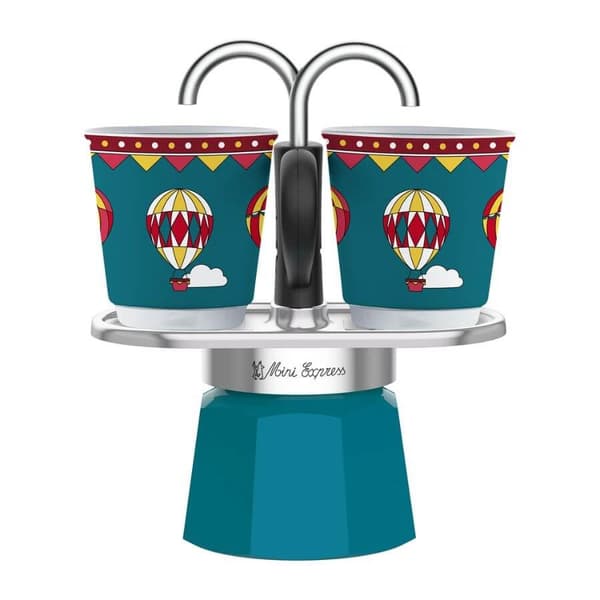 Bialetti Mini Express Winter Wonderland 2TZ kaffemaskin med två 90ml koppar Multicolor