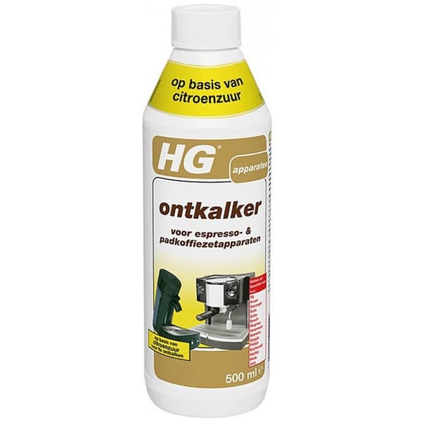 HG Afkalkningsmiddel Espresso & Kaffekapselmaskiner Citronsyre 0,5L