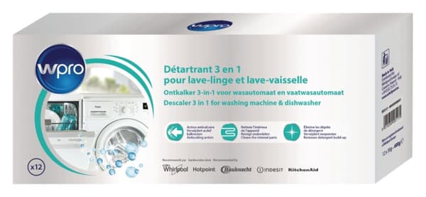 WPRO 484000008801 Kalkinpoistoaine Astianpesukone / Pyykinpesukone 600 G