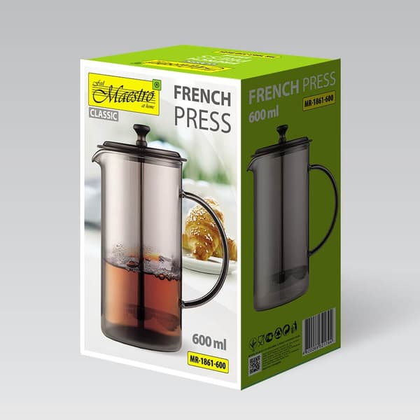Presskanna MAESTRO MR-1861 (MR-1861-600) 600 ml Genomskinlig