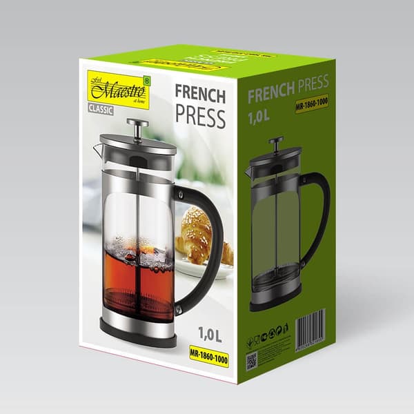 Presskanna MAESTRO MR-1860 (MR-1860-1000) 1000 ml Stål