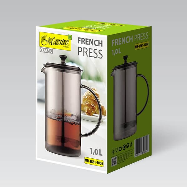 Presskanna MAESTRO MR-1861 (MR-1861-1000) 1000 ml Genomskinlig