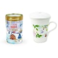 Miniatyrbild 1 av 4: Blommig porslinstekanna 250 ml + Christmas Magic örtte
