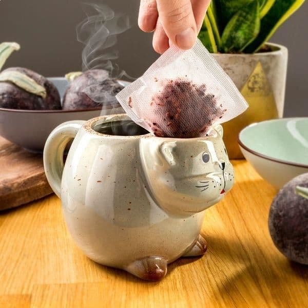 Mug - Chatt - Original - Hållbar porslin - Beige - 500 ml