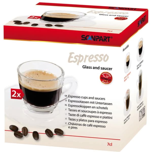 Scanpart Espressokop og underkop 7cl 2 stk