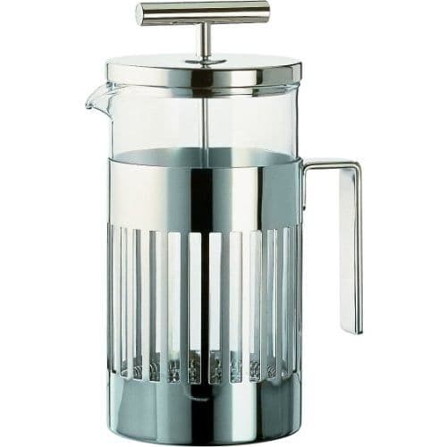 Cafeteria - ALESSI - 9094-3 - Rostfritt stål 18/10 glänsande och eldfast glas