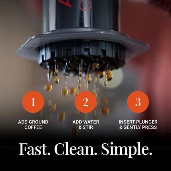 Kaffebryggare - AeroPress - Original - Svart - Plast och metall - Tål maskindisk