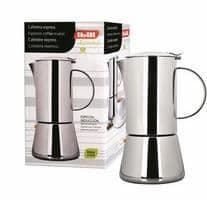 Cafetera - VIKTIG - Inox 18/10 - 6 Koppar - För alla typer av värmekällor - Italiensk design