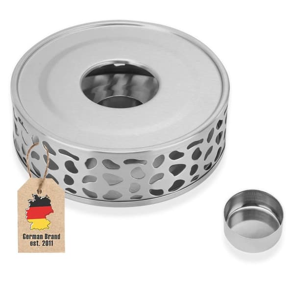 Tekannevarmer i rustfritt stål for varmebestandige tekanner Tevarmer i rustfritt stål for kaffe, te osv