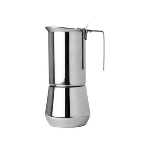 Espressobryggare - Ilsa - Turbo Express - Polerat rostfritt stål - 6 koppar - 18/10 rostfritt stål