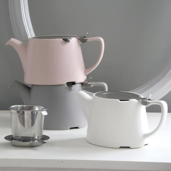 Teapot - BRUNO EVRARD - OVALIE - Keramik - 75cl - Satinvit