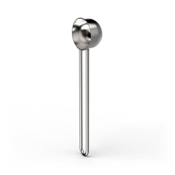 SKED KAFFEJASPER, 6G-15ML - KOPPAR, LG. 16,8CM, ROSTFRITT STÅL, SILVER.
