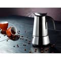 Miniatyrbild 2 av 3: TeCuisine - Italiensk kaffebryggare i rostfritt stål 6 koppar 300ml Silver