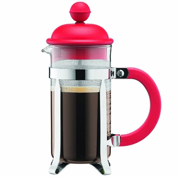 Tryckkokare - BODUM - KAFFEPRESS - 3 koppar - 0,35L - Röd