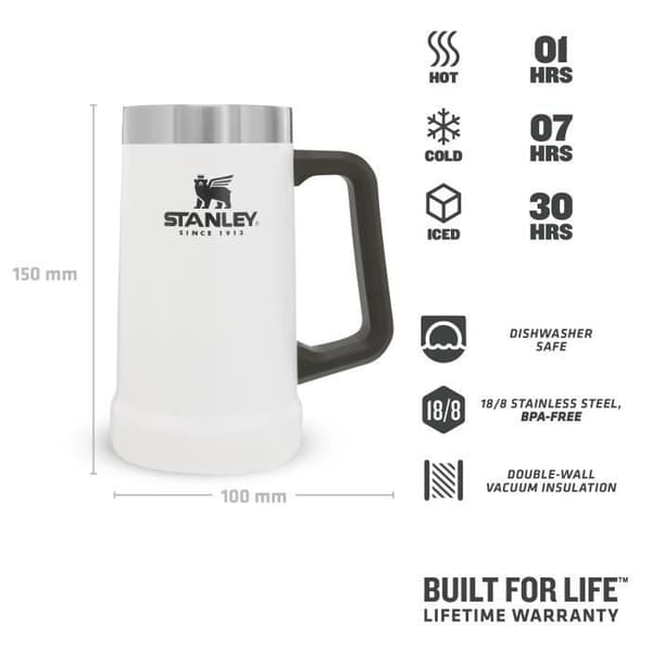 Vacuum Stein Adventure - 0,7L / 24OZ - Fleece White – Stanley