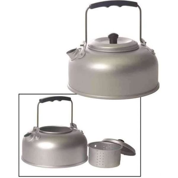 Kettle - Mil-Tec - Camping Tea Kettle - Aluminium - 1 quart - Grå