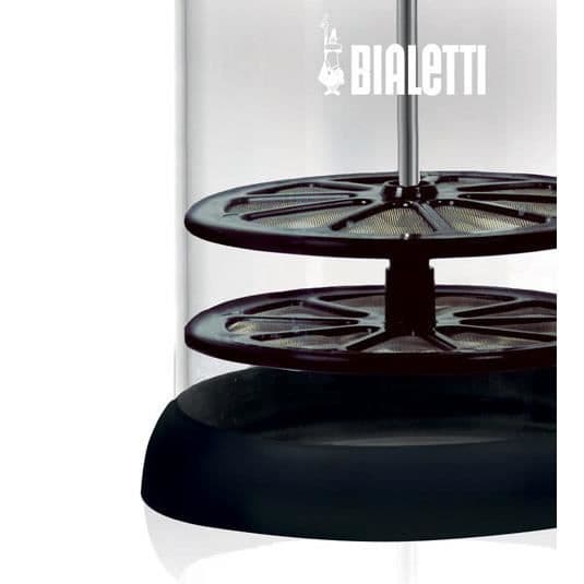 Cappuccinatore - Bialetti Design - 3 koppar - 18/10 rostfritt stål - Vetro borosilikat - Induktionskompatibel