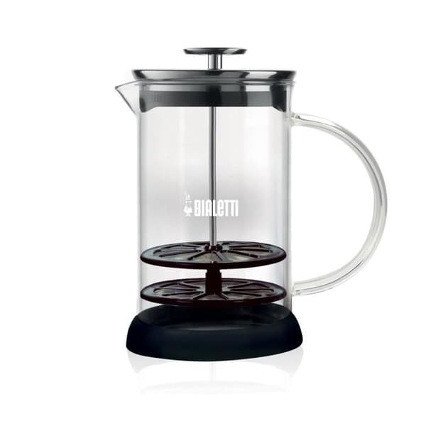 Cappuccinatore - Bialetti Design - 3 koppar - 18/10 rostfritt stål - Vetro borosilikat - Induktionskompatibel