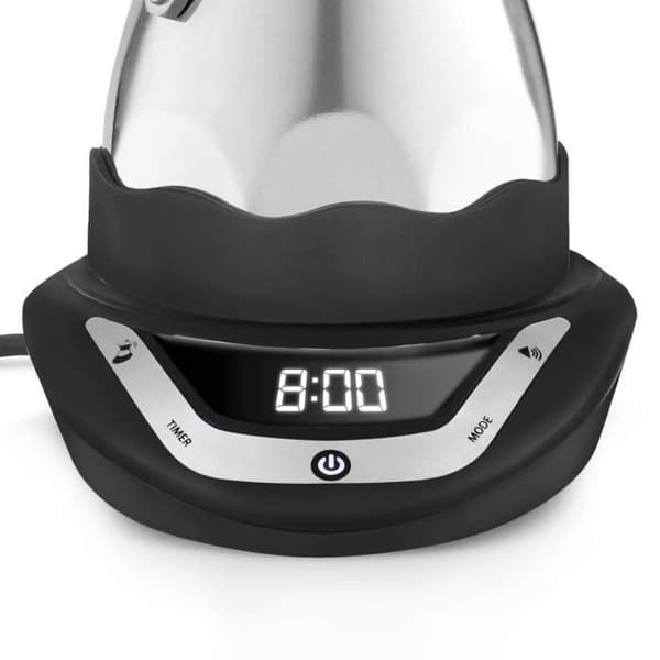 Elständig kaffebryggare - BIALETTI - Moka - 6 koppar - Inox - Programmerare med automatisk avstängning