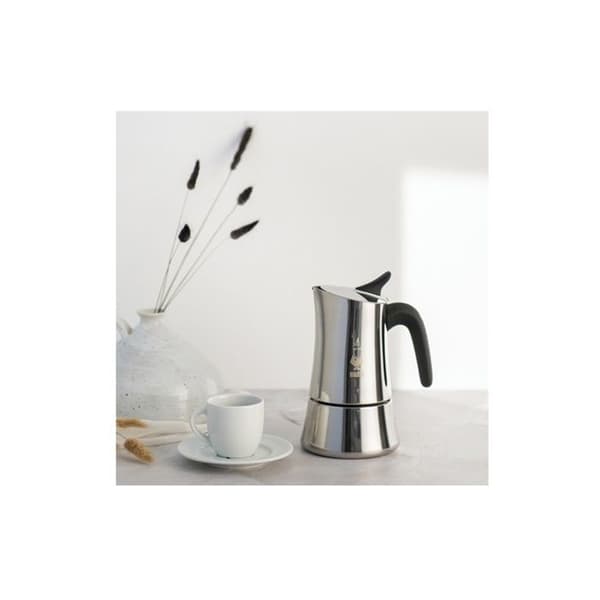 Cafetière - Bialetti - Moon Exclusive - 4 koppar - Inox 18/10 - Silver