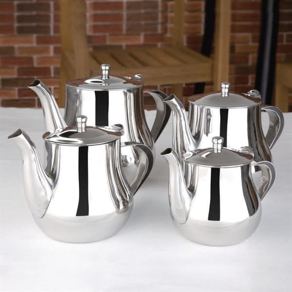 Tekanna - Olympia - 500 ml - Rostfritt stål - Spegelfinish - Värmebeständiga handtag