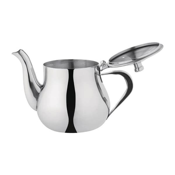 Tekanna - Olympia - 500 ml - Rostfritt stål - Spegelfinish - Värmebeständiga handtag
