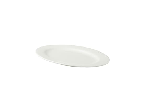 Skål Hvid Flad 23x16 Royalivory