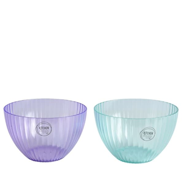 Skål Plast 25,3cm Diameter 2 Blandade färger